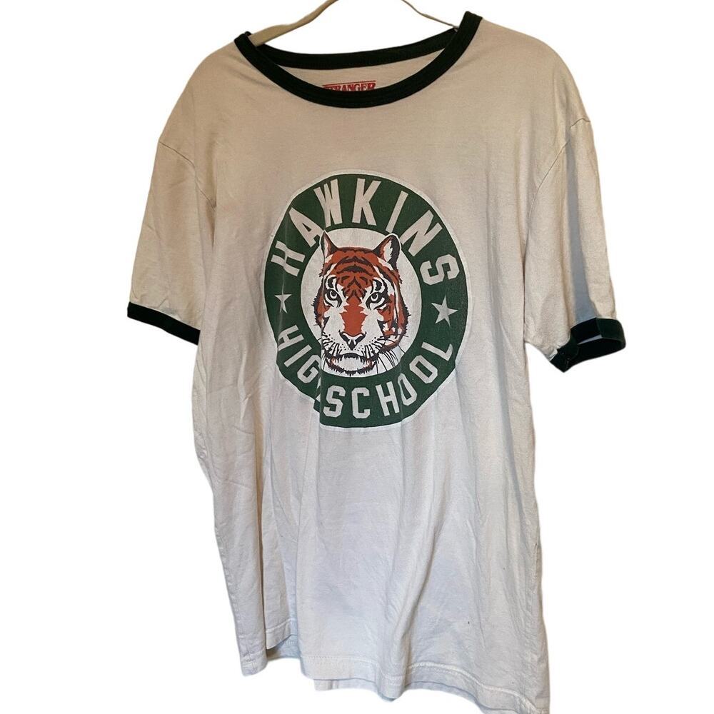 Stranger Things Hawkins High School Medium Graphic Short-Sleeve Cotton T-Shirt